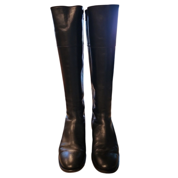 SAKS FIFTH AVENUE Italian Leather Riding Boot - Picture 1 of 5